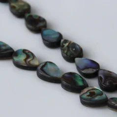 Abalone Flat Teardrop 8x12mm