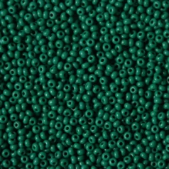 Czech Seed Beads, 10/0 - Opaque Dark Green (loose)