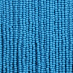 Czech Seed Beads, 11/0 - Opaque Blue Turquoise (strung)