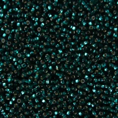 Czech Seed Beads, 10/0 - Silverlined Teal (loose)
