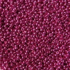 Czech Seed Beads, 10/0 - Metallic Fuchsia (loose)
