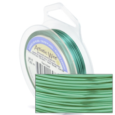 Xmas green 22ga artistic wire spool