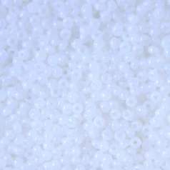Czech Seed Beads, 8/0 - Opaque White Alabaster (loose)