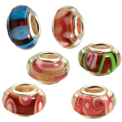 pandora style lampwork beads