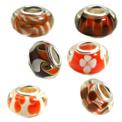 pandora style lampwork glass beads