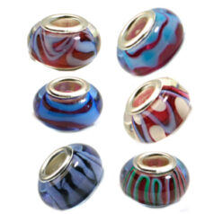 pandora style lampwork glass beads