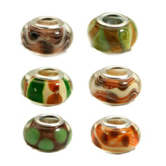 pandora style lampwork glass beads