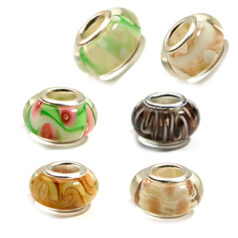 pandora style lampwork glass beads