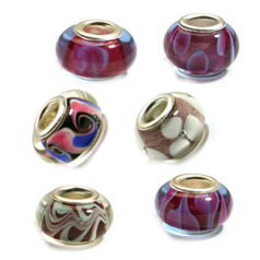 pandora style lampwork glass beads