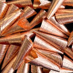 Copper adult size rolled jingles