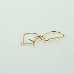 1 inch kidney shape ear wire, earring hook