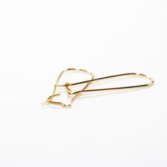 kidney shape earwire, earring hook