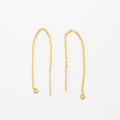 gold filled ear threading wire