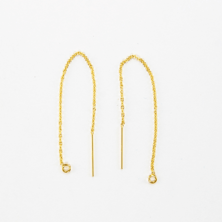 gold filled ear threading wire