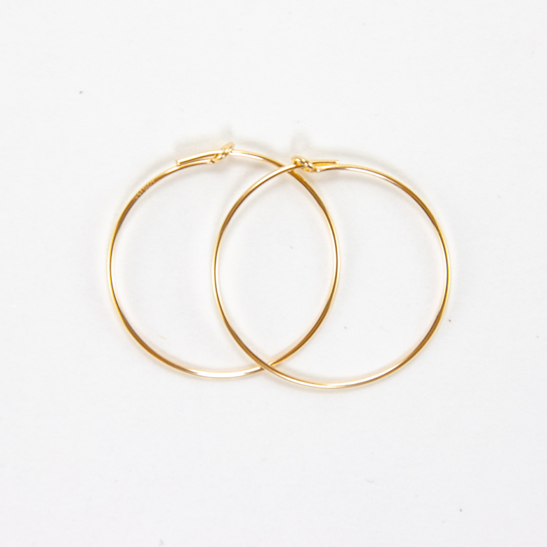 gold filled earring hoops