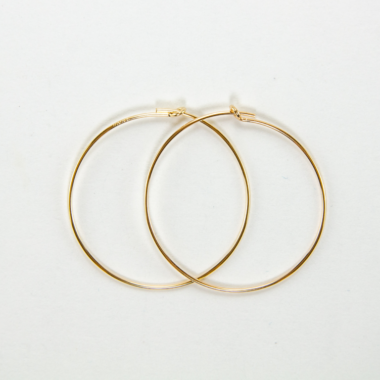 gold filled earring hoops