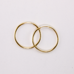 gold filled endless hoops ear wire