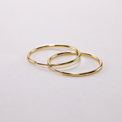 Alternative view of Earring hoops, GF 24mm endless hoop Wire 0.50 inc/ 1.25mm tubing