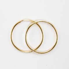 gold filled endless hoops ear wire