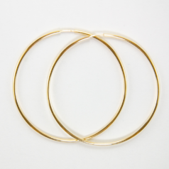 gold filled endless hoops ear wire