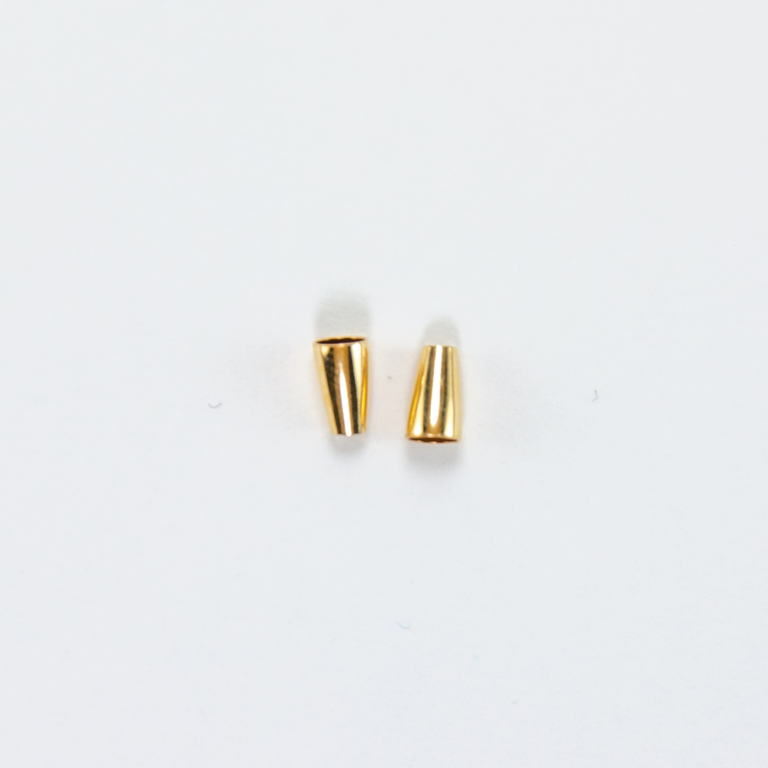 gold filled cone beads