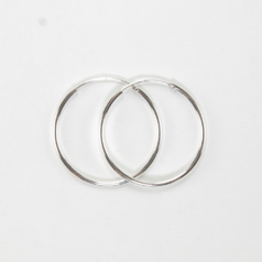 sterling silver earring hoops