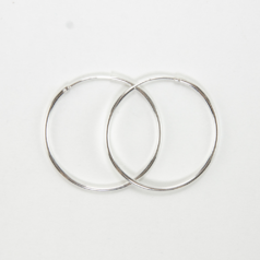 sterling silver earring hoops