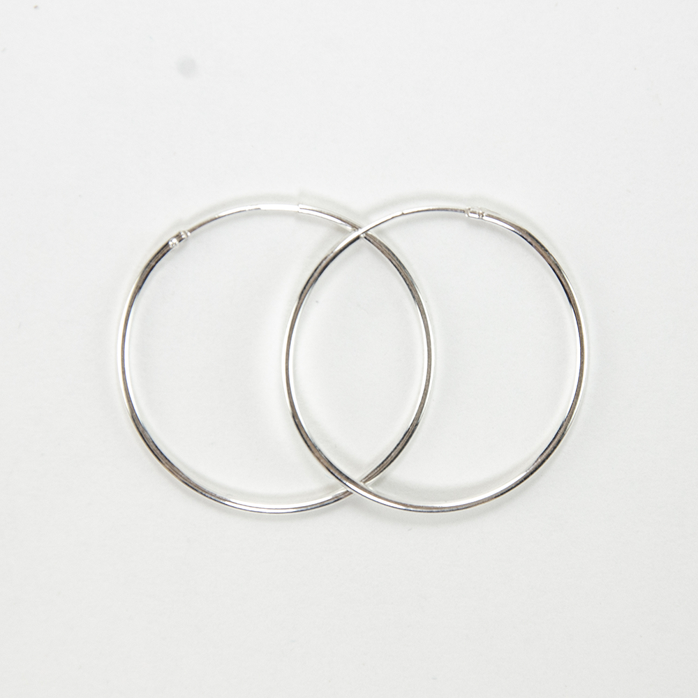 sterling silver earring hoops