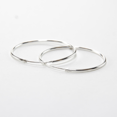 sterling silver earring hoops