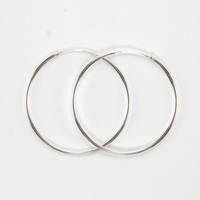 sterling silver earring hoops