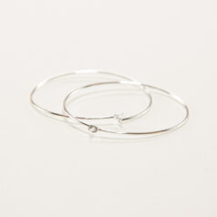 sterling silver earring hoop