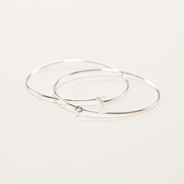 sterling silver earring hoop