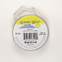 Artistic wire antique brass 26ga