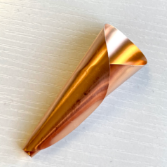 Alternative view of Anishinaabe Bimishimo Plain Rolled Jingles, Adult size - Copper