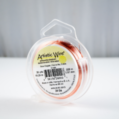 Artistic Wire 24ga. bare copper