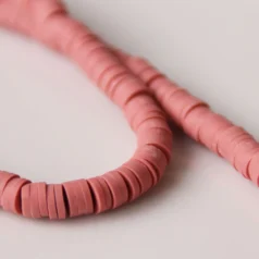 Polymer Clay Disk Beads 6mm 40cm Long