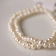 Fresh Water Pearl A Quality, Round 3-4 mm Natural