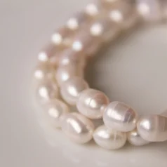 Fresh Water Pearl A Quality Oval, Round 8-9 mm Natural