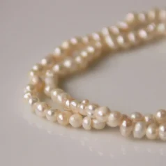 Fresh Water Pearl B Quality, Round 3-4 mm Natural