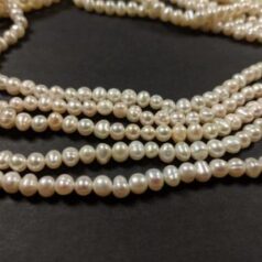 Fresh Water Pearl B Quality, Round 4-5 mm Natural