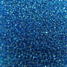 Czech Seed Beads, 8/0 - Silverlined Sea Blue Square Hole (loose)