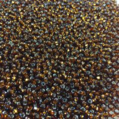 Czech Seed Beads, 8/0 - Silverlined Dark Brown Square Hole (loose)