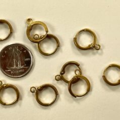 Brass Laver back Round 14.5* 12mm Raw