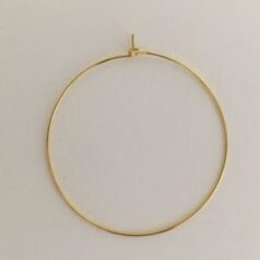 Beading Hoop 40mm 24K Gold Plated