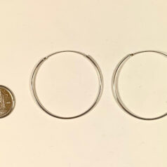 Endless Hoop 38mm .999 Fine Silver Plated
