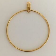 Beading Hoop 24K Gold Plated 39mm