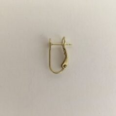 Brass Stud Omega Back Post Earring 6mm