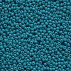 Czech Seed Beads, 10/0 - Opaque Medium Turquoise (loose)