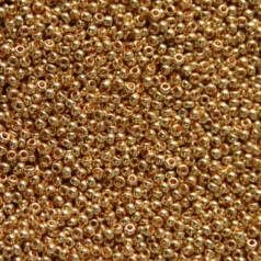 Czech Seed Beads, 11/0 - Metallic Light Gold (loose)