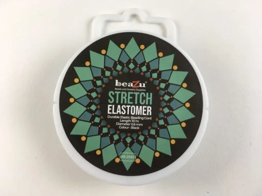 Elastic Cord, Beazu Elastomer x 10m Black Beazu
